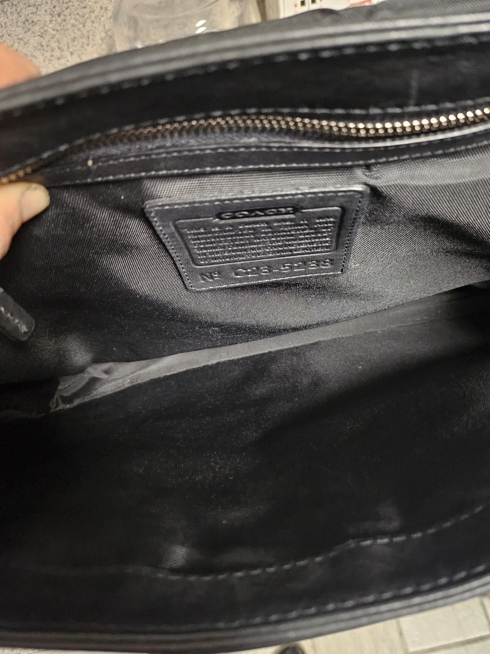 Vtg Coach Briefcase H23-5238 Black Leather Buckle Laptop Bag Clean